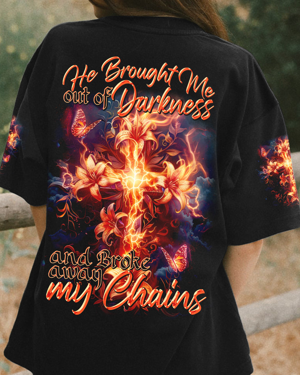 He Brought Me Out Of Darkness Women's All Over Print Shirt - Tytd2304244