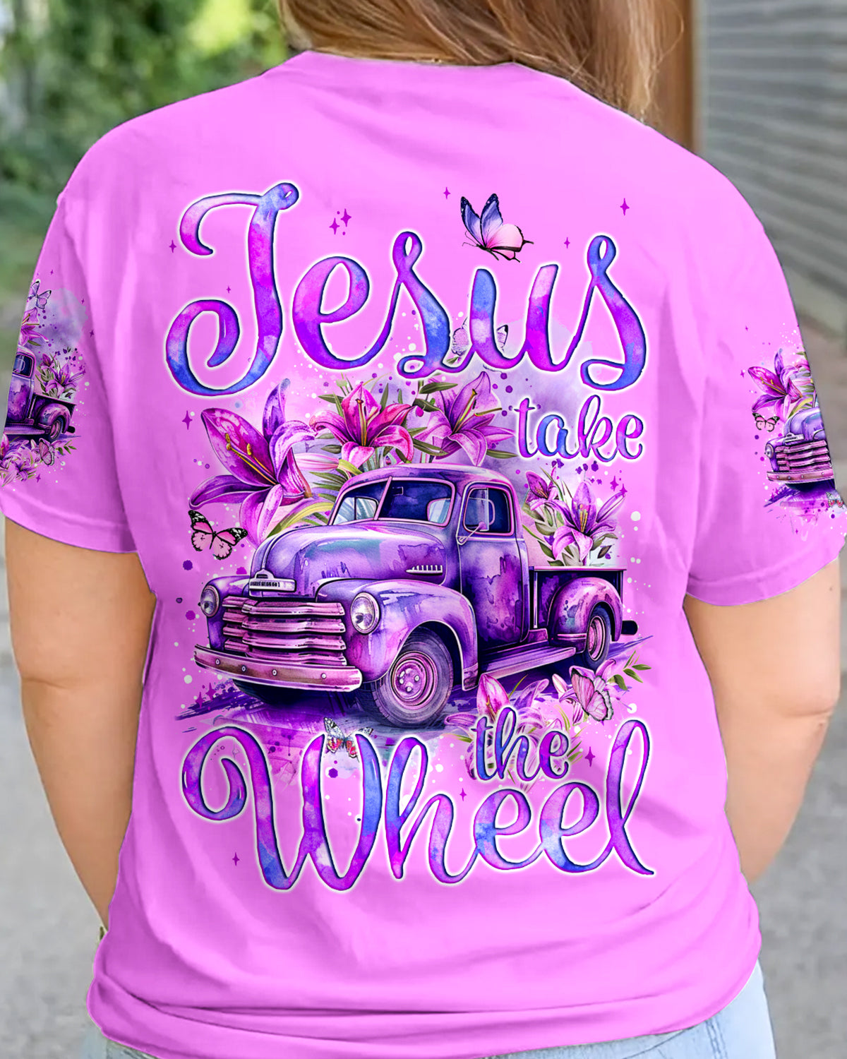 Jesus Take The Wheel Women's All Over Print Shirt - Tyqy0905244