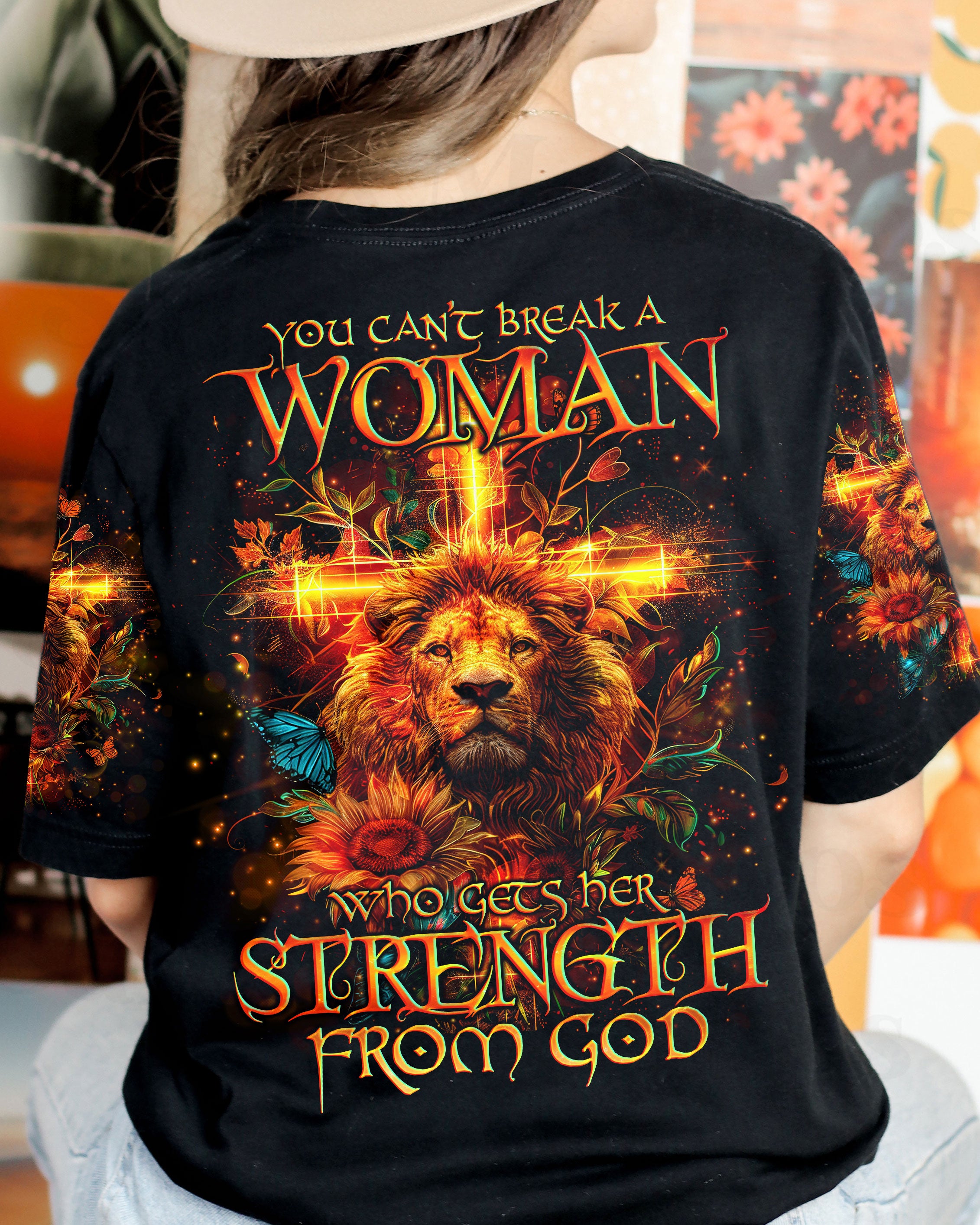 You Can't Break A Woman Lion Women's All Over Print Shirt - Tlno0904244