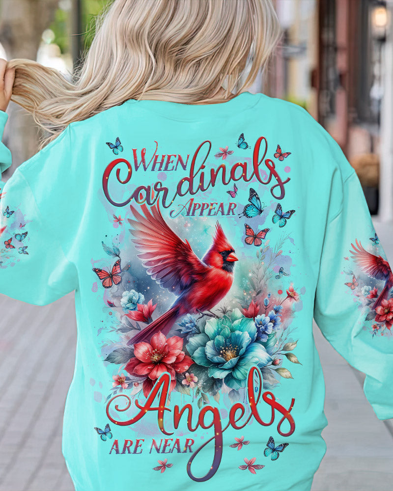 When Cardinals Appear Angels Are Near Women's All Over Print Shirt - Tlnz0712232