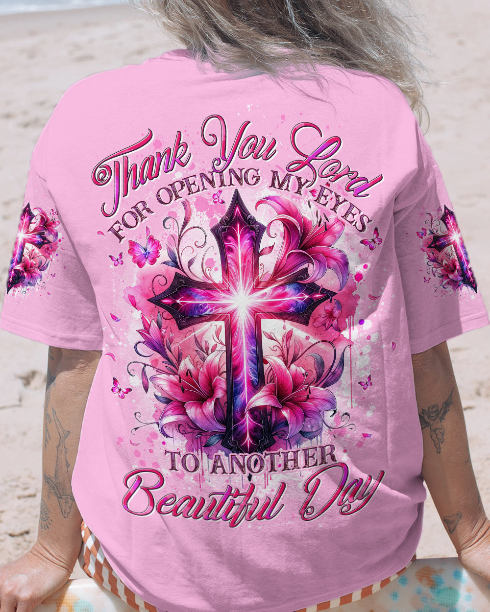 Thank You Lord For Opening My Eyes Women's All Over Print Shirt - Tytd2305241