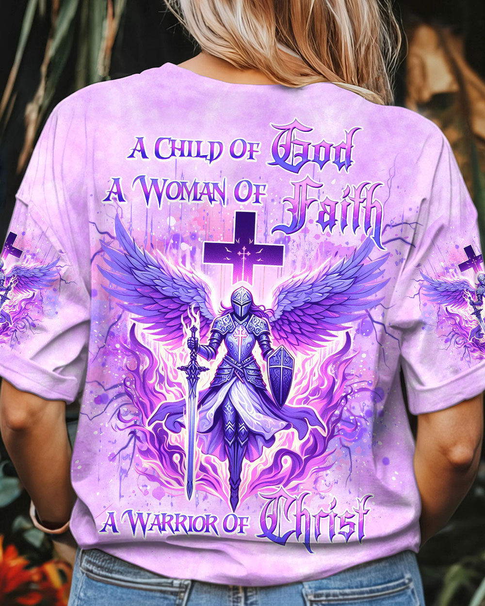 A Child Of God A Woman Of Faith Women's All Over Print Shirt - Yhdu2706241