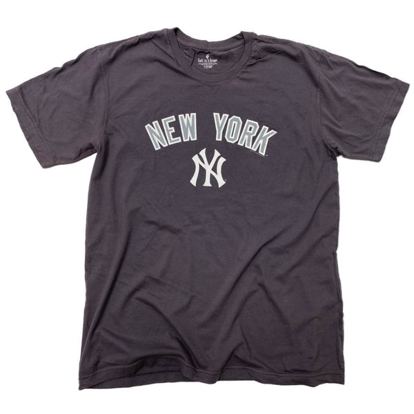 New York Yankees SAAG Women Charcoal Gray Soft Cotton T-Shirt | Sporting Up