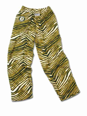 Shop Oakland Athletics ZUBAZ Green Yellow White Vintage Style Zebra Pants - Sporting Up