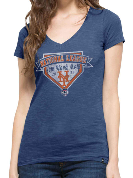 New York Mets 47 Brand Women 2015 NLCS MLB Postseason Scrum T-Shirt ...