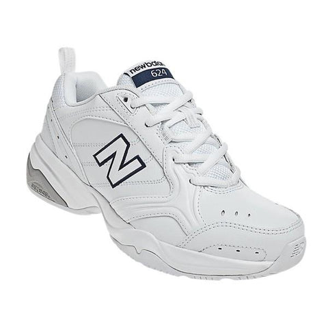 New Balance WOMENS White and Navy Wide Training Tennis Shoes (11 ...