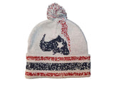 Houston Texans Reebok YOUTH Red White Blue Acrylic Beanie Hat Cap with Poof - Sporting Up