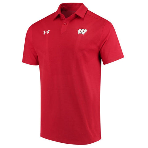 wisconsin badgers under armour polo