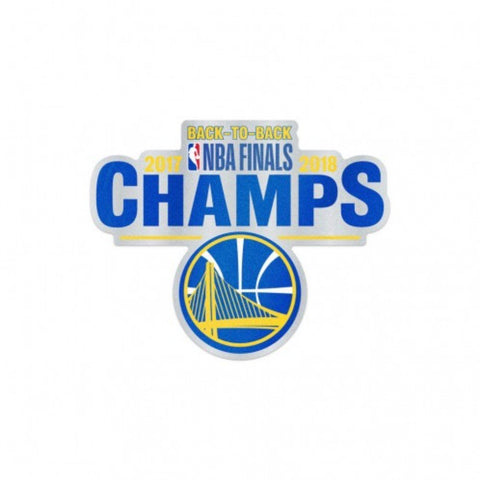 Golden State Warriors 18 Finals Champions Trophy Auto Badge Decal Sporting Up