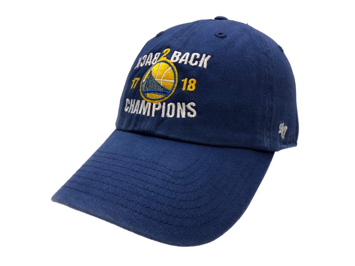 Golden State Warriors 18 Back 2 Back Champions Clean Up Adj Hat Cap Sporting Up