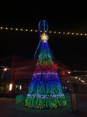 Image of pixel christmas tree for outside my business