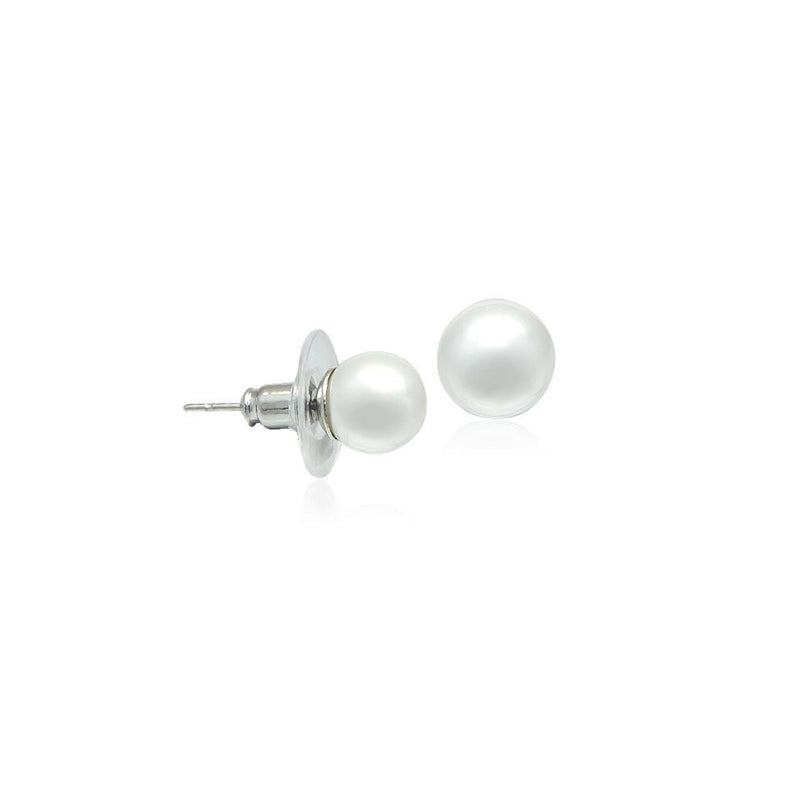 8mm cultured pearl earrings