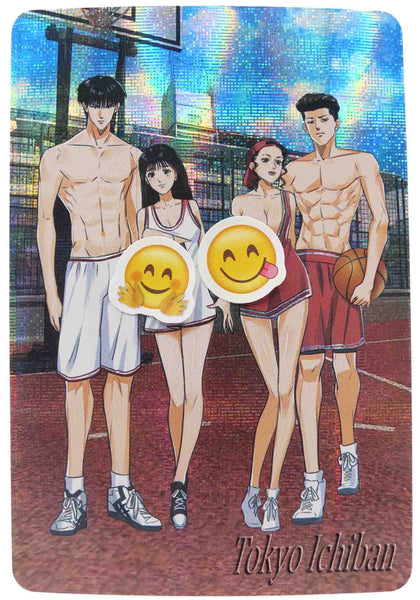 Slam Dunk Sexy Card Kaede And Haruko Akagi And Ryota And Ayako Tokyo Ichiban 