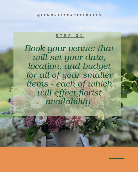 how to book your wedding flowers