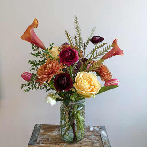 locally-grown bouquets through Wild Flower flower subscription service based in Hastings-on-Hudson, new york