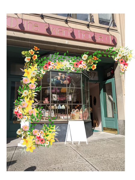 Business Window Floral Installation