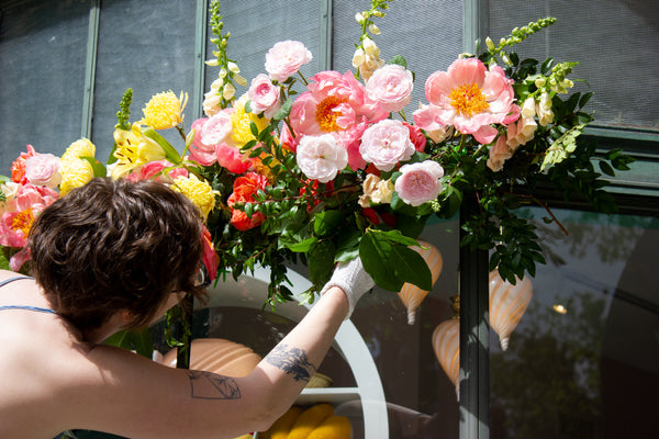 Floral Installation at The Swan's House Tarrytown