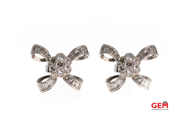 750 White Gold Butterfly Earring – Chiang Heng