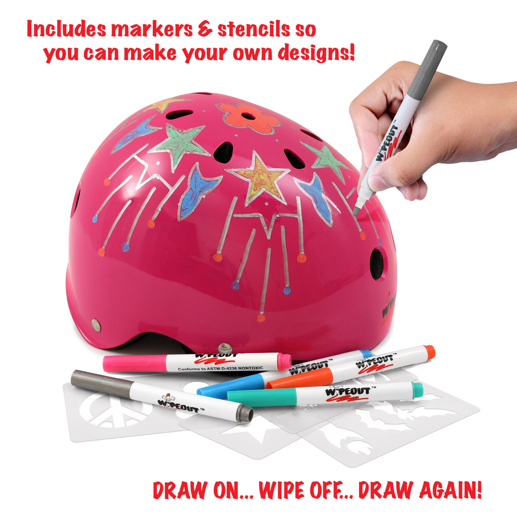 wipeout dry erase helmet teal