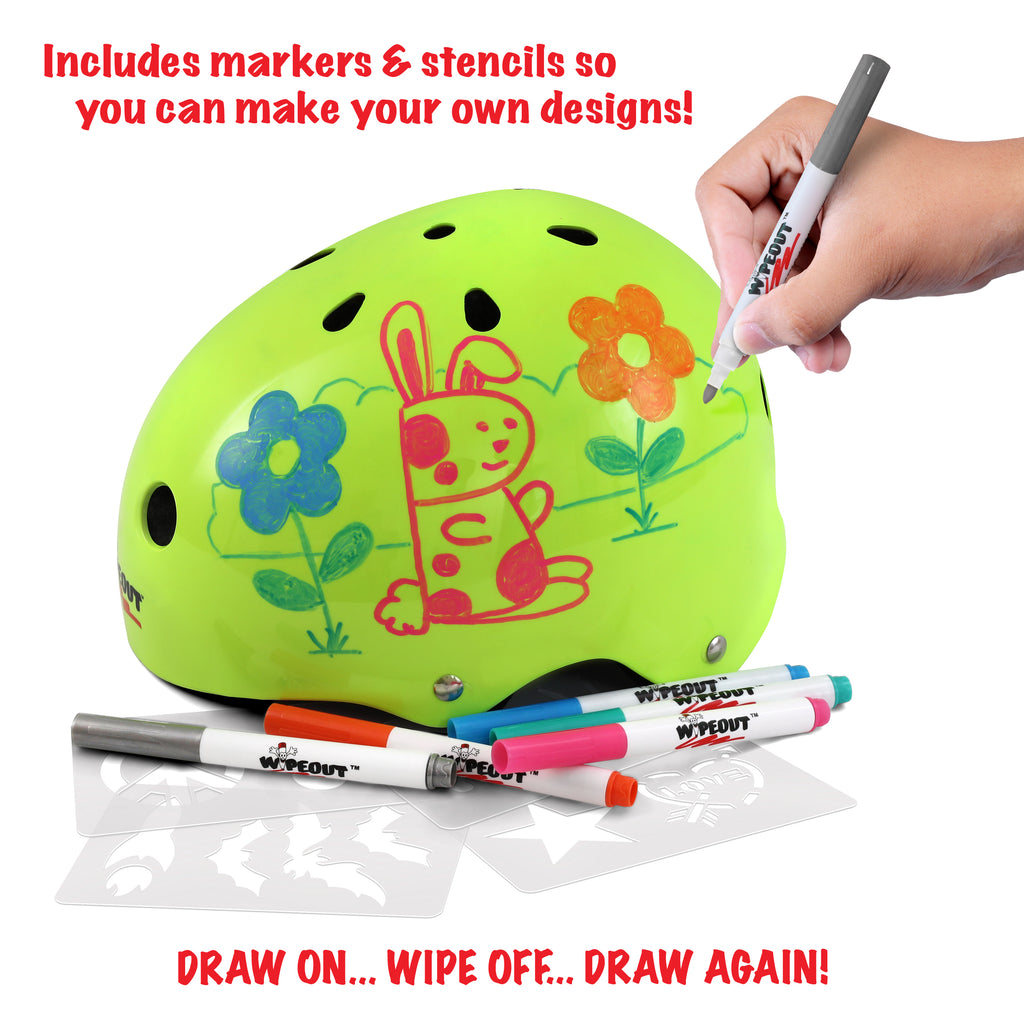 wipe out dry erase helmet