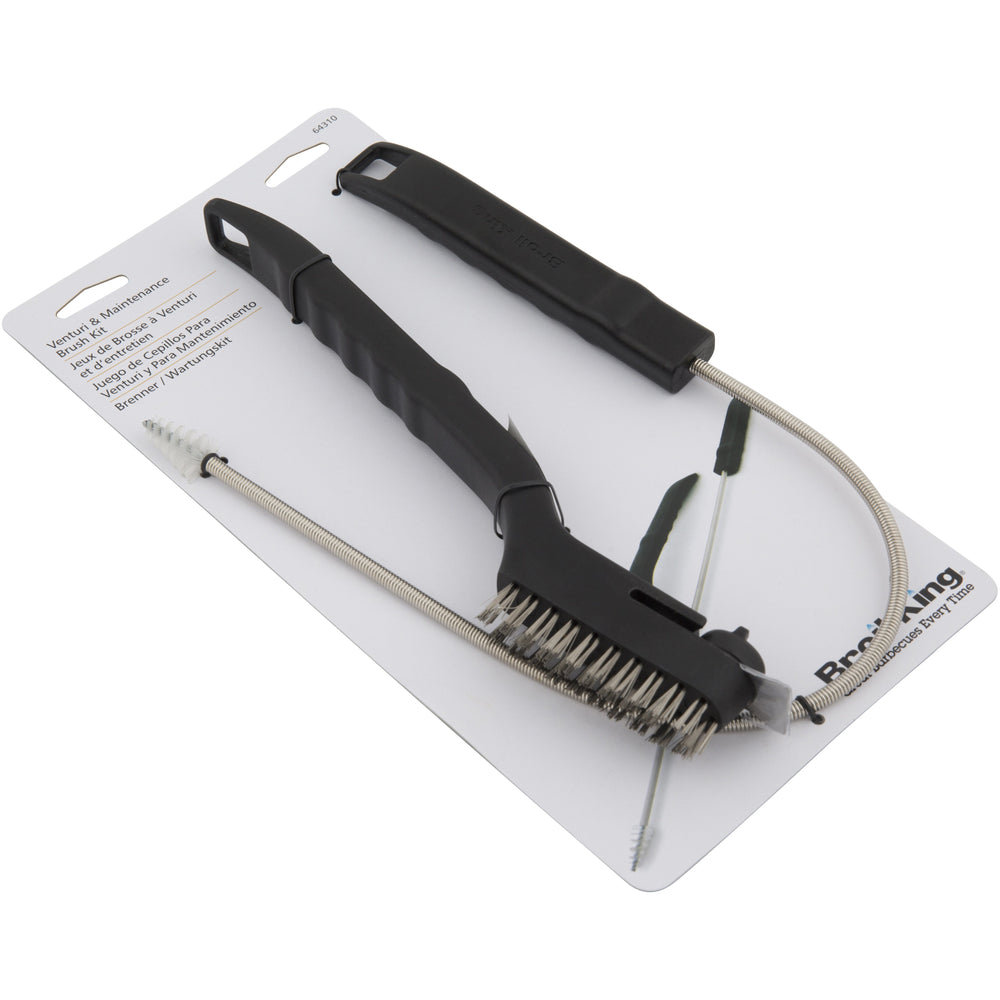 Flexible BBQ Venturi Brush and Wire Burner Brush Cleaning Kit