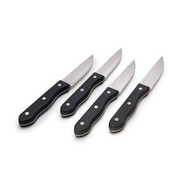 Victorinox Gaucho Steak Knife Set 6.7903.4, Plain Blade with Black
