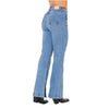 High Rise Butt Lift Mom Flare Colombian Jeans with Ankle Openings LOWLA 212358