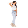 High Rise Wide Leg Bootcut Colombian Jeans with Removable Pads LOWLA 212726