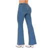 Regular Rise Butt Lift Flare Colombian Jeans with Removable Pads LOWLA 212357