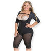 Post Surgery Tummy Control Full Body Shaper with Sleeves MYD0074-6-Fajas Colombianas Shop