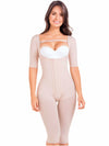 Post Surgery and Postpartum Body Shaper Girdle with Sleeves Fajas MaríaE 9142-1-Fajas Colombianas Shop