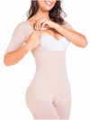 Post Surgery and Postpartum Body Shaper Girdle with Sleeves Fajas MaríaE 9142-5-Fajas Colombianas Shop