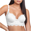Brasier Push up Lace for Women with High Back Coverage Removable Straps SONRYSE C481