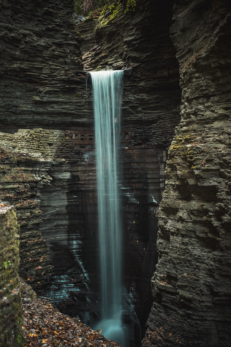 Long exposure waterval