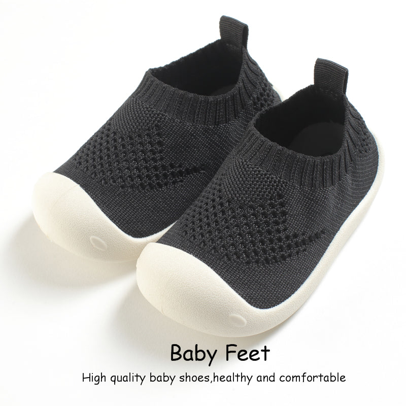 Baby Skipper Mesh Shoes - Black – My 