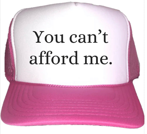 wikjxiz I Can't Afford to Live Where I Work Hats for Men Black Hat