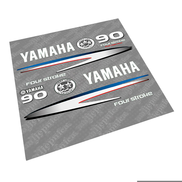 Yamaha 40 FOUR S.2002-2006 Gray-White Decal (Sticker) Set – 4.11