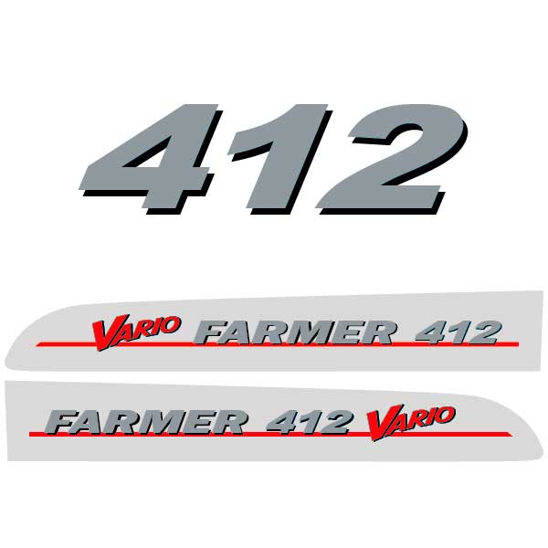 Fendt Farmer 409, 410, 411, 412, 413 Vario Traktor Aufkleber