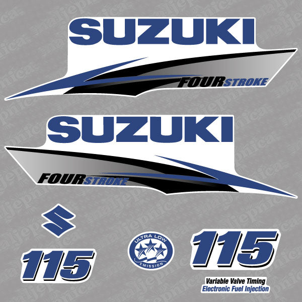 Suzuki 150 Four Stroke 2010 Outboard Aftermarket  Decal/Aufkleber/Adesivo/Replacement Set