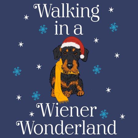 Wire Haired Wiener Wonderland - Adult Unisex Crewneck Sweatshirt