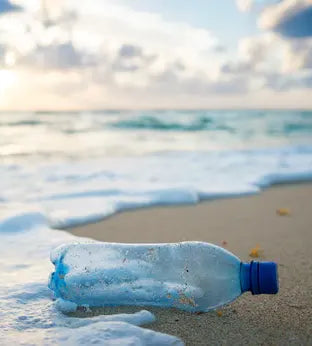 Plastic bottle washing up