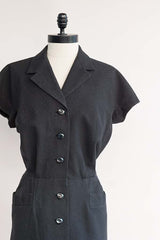 1950s button down dress