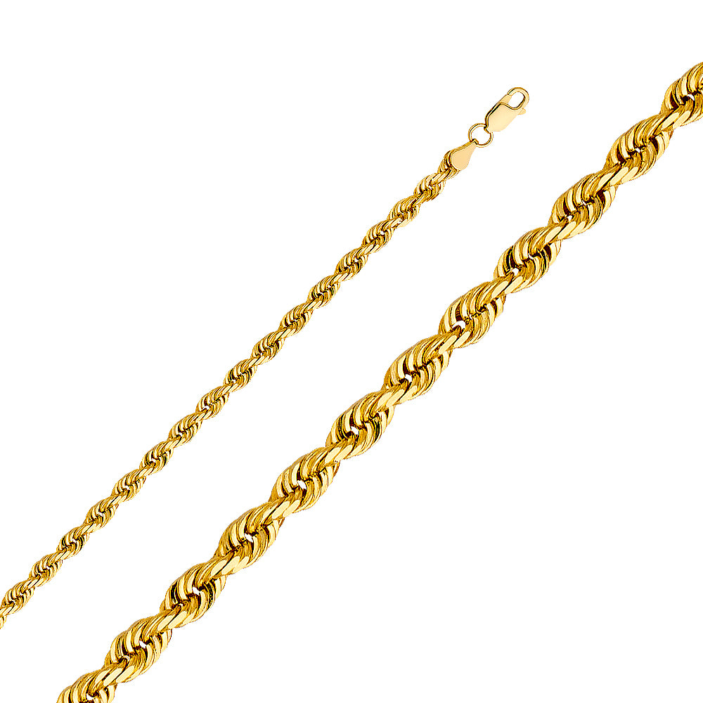 14K Gold 2.5mm Rope Chain – Blanca's Jewelry