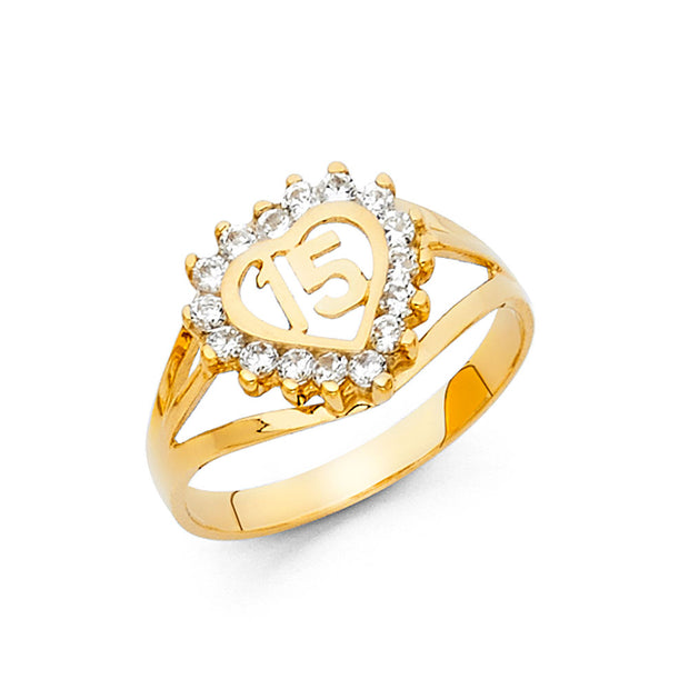 14K 15 YRS CZ RINGS – Blanca's Jewelry