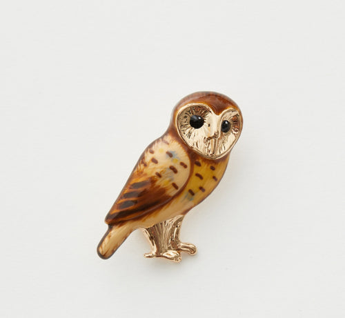 Barn Owl Brooch