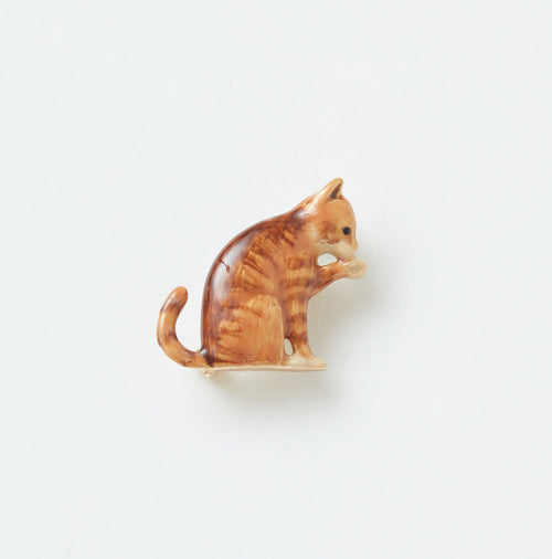 Ginger Tabby Brooch