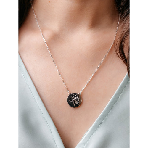 Silver Shamrock Necklace