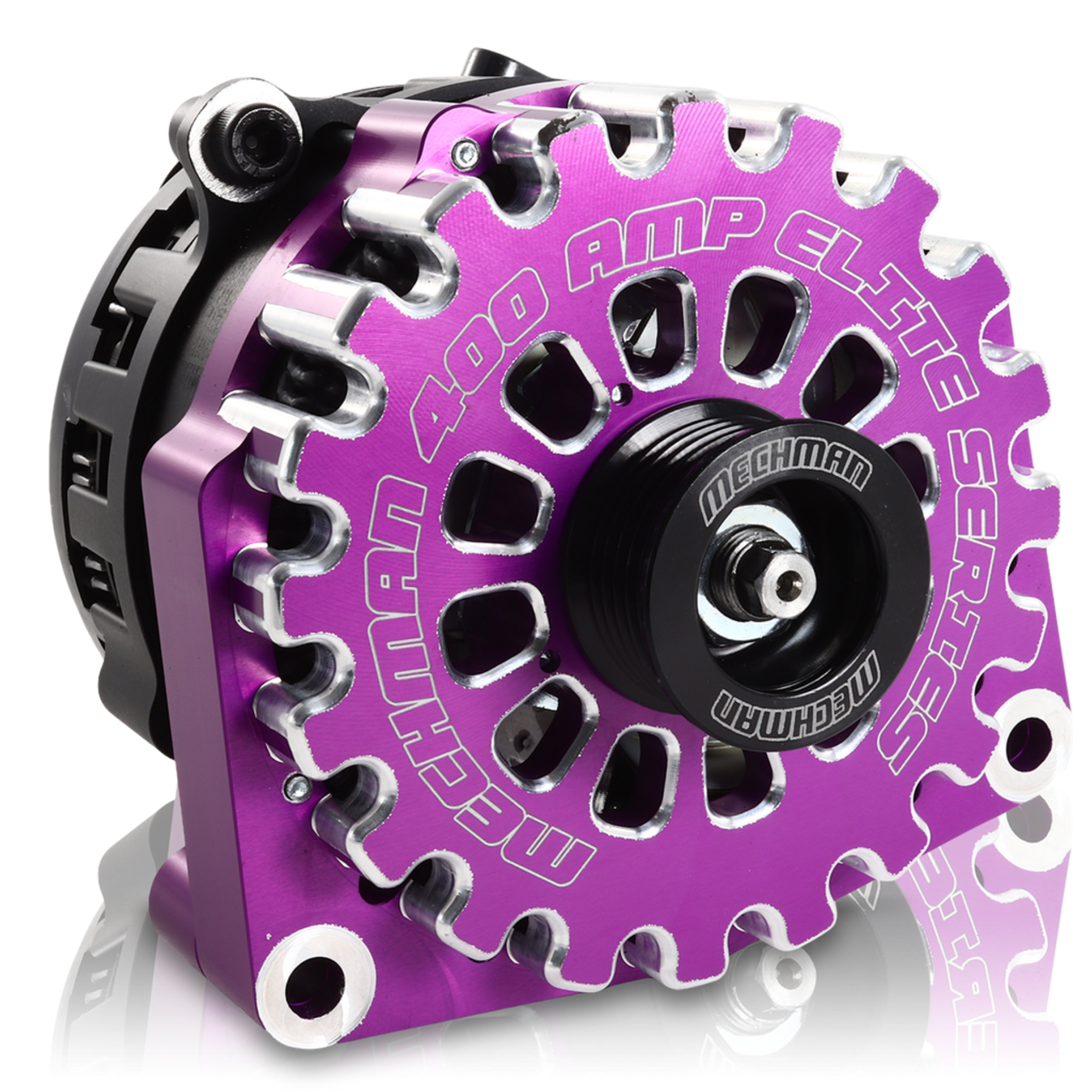 Mechman E-Series 400 Amp Purple Alternator For 2005 - 2013 GM 6.0L Truck