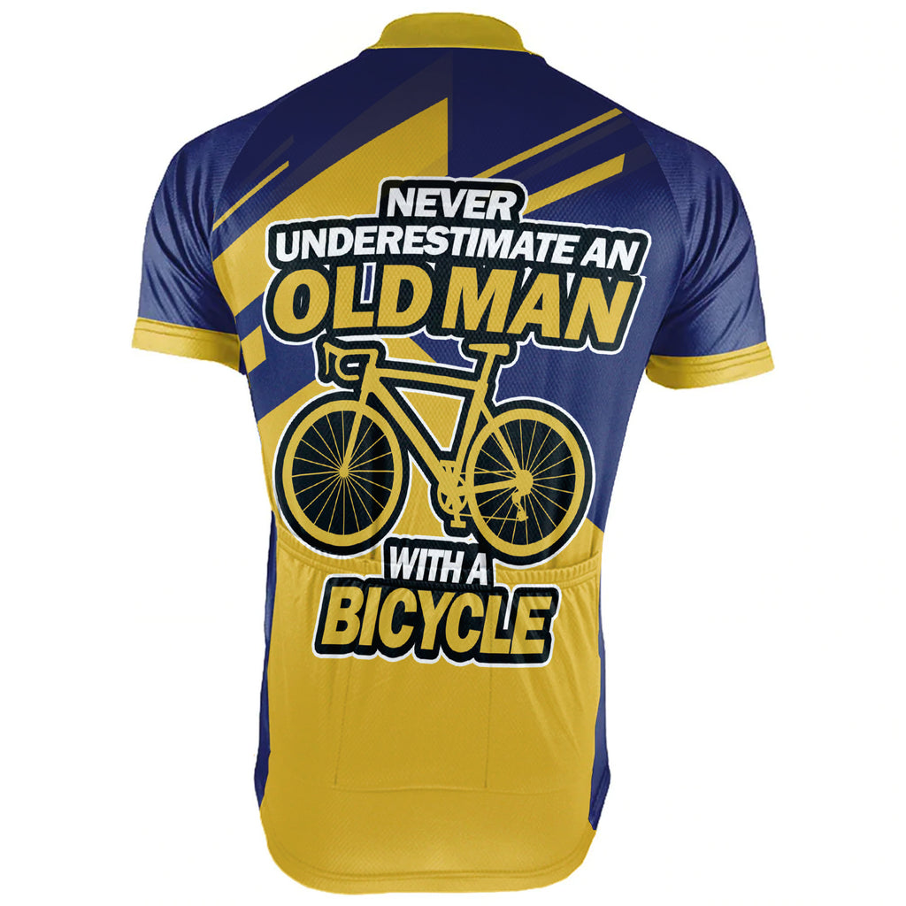 old man on a bicycle jersey