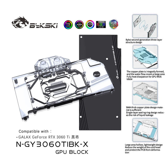 Bykski GPU Water Block For Inno3D / Galax / Gainward / AIC(Reference) –  FormulaMod